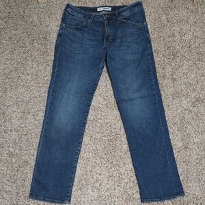 Lee Modern Series Blue Jeans - Straight Fit Straight Leg - Men's Size 36x34